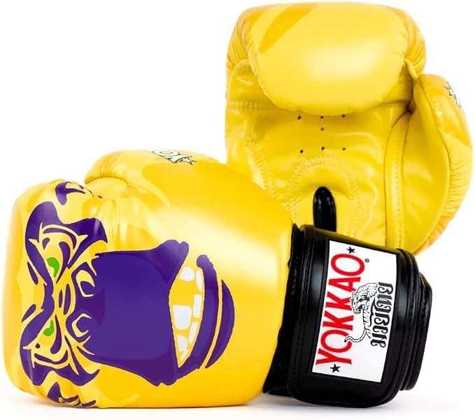 YOKKAO Design Breathable Muay Thai Boxing Glove Primate Yellow