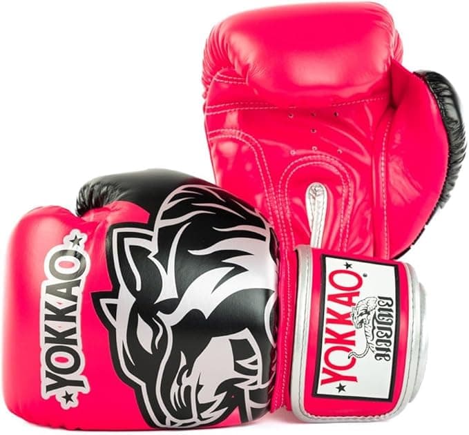 YOKKAO Design Breathable Muay Thai Boxing Glove Fuchsia