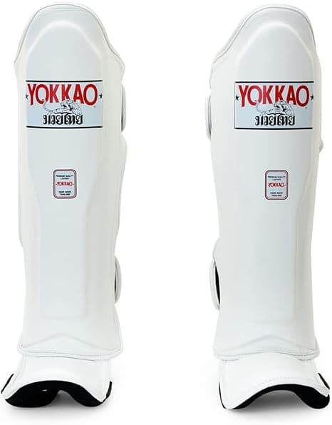YOKKAO Matrix Muay Thai Kickboxing MMA Shin Guards Matrix White