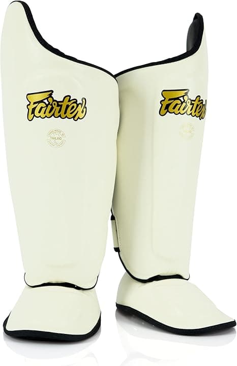 Fairtex SP8 Muay Thai Shin Guards White