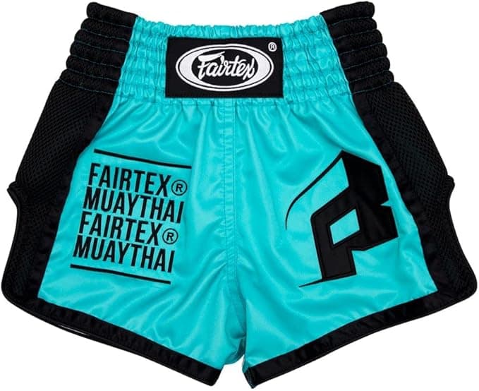 Fairtex Youth Muay Thai Boxing Shorts for Kids Bsk2107 Turquoise