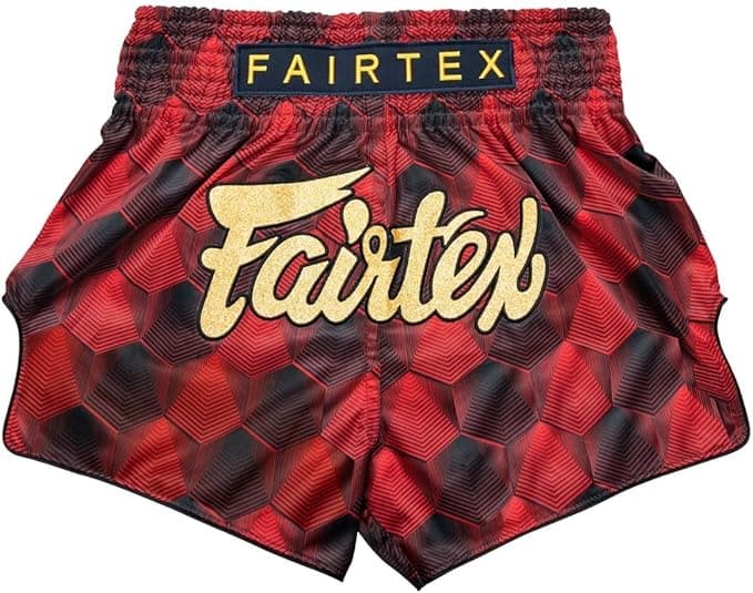 Fairtex Slim Cut Muay Thai Boxing Shorts Stealth - Red